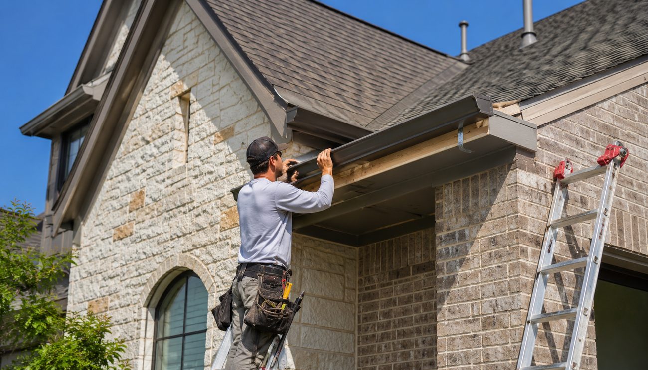 Gutter installation in Dallas, TX